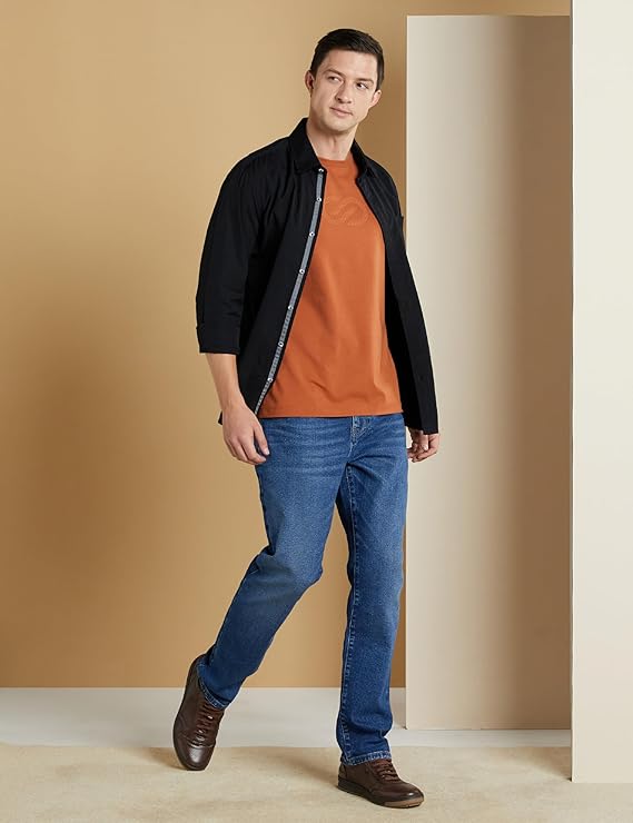 Premium Men's Cotton Stretch T-Shirt (Regular Fit)