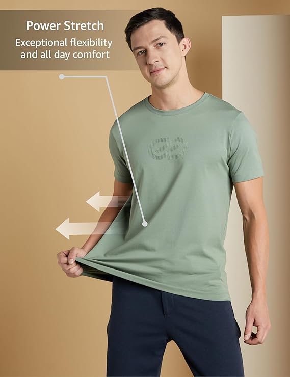 Premium Men's Cotton Stretch T-Shirt (Regular Fit)